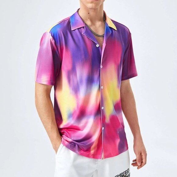 Shirts Purple Vacation Style Mens Tie Dye Shirt Poshmark